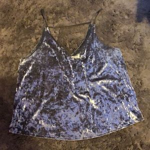 American eagle crushed velvet tank size xl